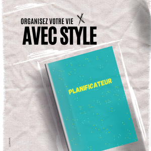 PLANIFICATEUR BLEU VERT